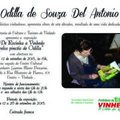 vinhedo: Exposição ‘De Rocinha a Vinhedo pelos pincéis de Odilla’