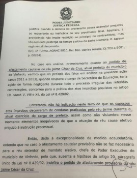 JAIME - CONSEGUE MANTER NO CARGO