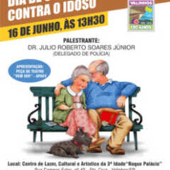 VALINHOS: Palestra e teatro integram ações de combate à violência contra idosos