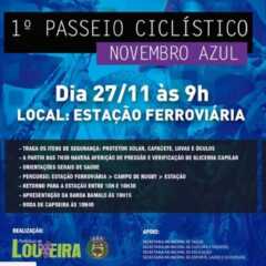 LOUVEIRA:  ‘1º Passeio Ciclístico Novembro Azul’ em Louveira