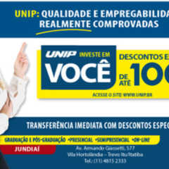 REGIÃO: Inscrições abertas para o processo seletivo do 1º semestre de 2017 da Unip – Universidade Paulista