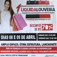 LOUVEIRA: Tem liquidação e promoções neste fim de semana