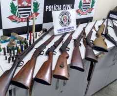 VINHEDO/LOUVEIRA: Arsenal é encontrado em chácara