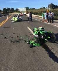 LOUVEIRA: Acidente em rodovia deixa motociclista gravemente ferido