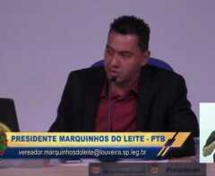 LOUVEIRA: Marquinhos do Leite comemora tradução de sessão em LIBRAS