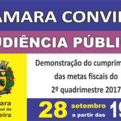 Câmara de Louveira convida para Audiência Pública, dia 28 de Setembro