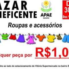 LOUVEIRA: APAE realiza seu ‘1º Bazar Beneficente’ amanhã