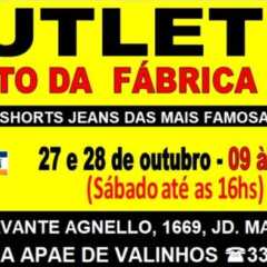 VALINHOS: Hoje e Sábado tem Outlet na APAE