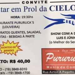 LOUVEIRA: Hoje tem jantar em prol da Cielo no Pururuca´s