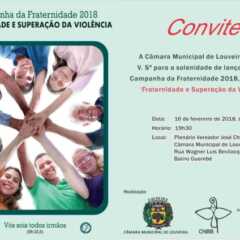 LOUVEIRA: Hoje tem abertura da ‘Campanha da Fraternidade’ na Câmara