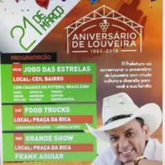 LOUVEIRA: Show de Frank Aguiar e futebol com famosos agitam o aniversário da cidade