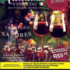 VINHEDO: Festa Italiana fica para dia 9
