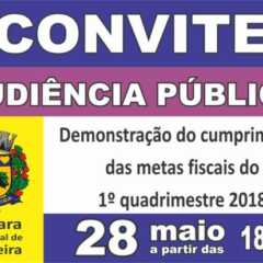 Câmara de Louveira convida para Audiência Pública, dia 29 de Maio