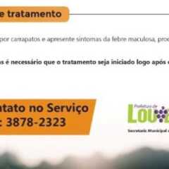 LOUVEIRA: Cidade entra em campanha de alerta contra a Febre Maculosa