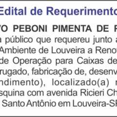 Utilidade Pública – Edital de Requerimento