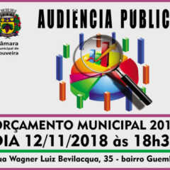 Câmara de Louveira convida para Audiência Pública, dia 12 de Novembro. Participe!