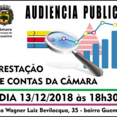 Câmara de Louveira convida para Audiência Pública, dia 13 de Dezembro. Participe!