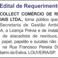 Utilidade Pública – Edital de Requerimento