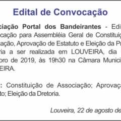 Utilidade Pública – Edital de Convocação