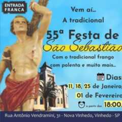 REGIÃO: LOUVEIRA e VALINHOS celebram o dia do padroeiro nesta segunda (20)