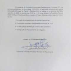 LOUVEIRA: Edital de Convenção do Partido Republicanos