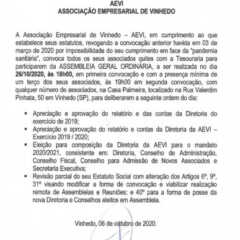 Utilidade Pública – Edital de Convocação AEVI