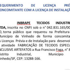 Utilidade Pública – Requerimento de Licença Prévia concomitante com a Licença de Instalação