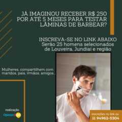 #REGIÃO: Já imaginou ganhar R$: 250,00 por mês, por até 5 meses, para fazer a barba em casa?