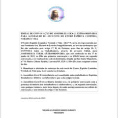 LOUVEIRA: Edital de Convocação