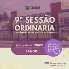 LOUVEIRA: Acompanhe, ao vivo, sessão ordinária da Câmara Municipal de Louveira