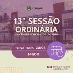 LOUVEIRA: Acompanhe, ao vivo, sessão ordinária da Câmara Municipal de Louveira