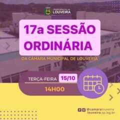 LOUVEIRA: Acompanhe, ao vivo, sessão ordinária da Câmara Municipal de Louveira