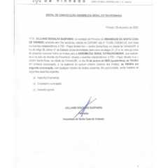 VINHEDO: Edital de Convocação Irmandade da Santa Casa de Vinhedo