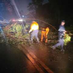 LOUVEIRA: Forte chuva causa estragos na cidade