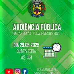 LOUVEIRA: Acompanhe hoje, ao vivo, Audiência Pública, às 14h, na Câmara Municipal da cidade. Assista AO VIVO!