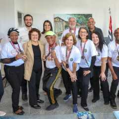 LOUVEIRA: Medalhistas da cidade visitam o gabinete do Prefeito Paulo Finamore