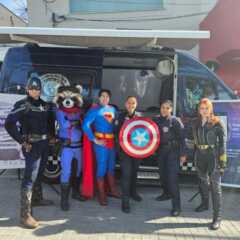 VINHEDO: Super-heróis animam a Praça Sant´Ana em evento de férias