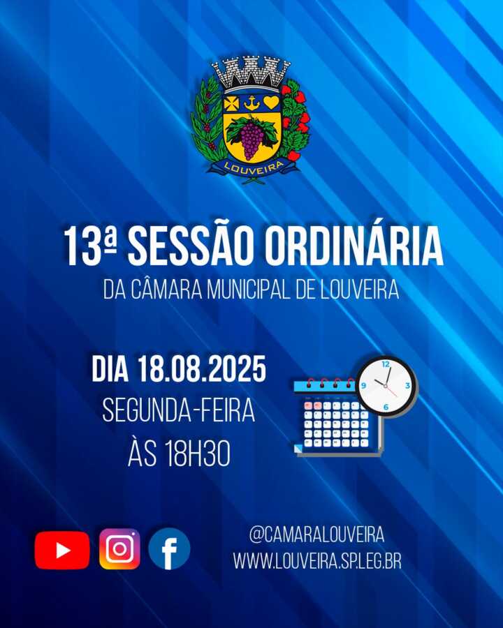13a sessao ordinaria camara louveira