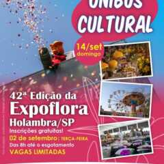 VINHEDO: Ônibus Cultural leva vinhedenses à 42ª Expoflora em Holambra