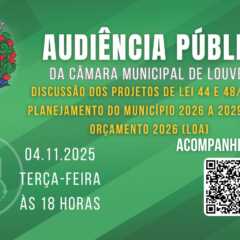 LOUVEIRA: Acompanhe hoje, ao vivo, às 18h, Audiência Pública, na Câmara Municipal. Assista AO VIVO!