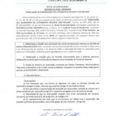 VINHEDO: Convocação de Assembleia Geral Ordinária do Loteamento Recanto dos Paturis