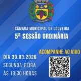 LOUVEIRA: Acompanhe hoje, ao vivo, às 18h30, Sessão Ordinária, na Câmara Municipal. Assista AO VIVO!    