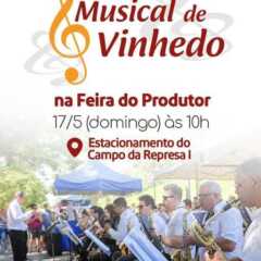 VINHEDO: Corporação Musical se apresenta às 10h, na Feira do Produtor Rural, neste domingo
