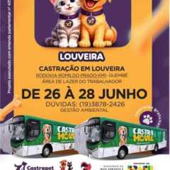 LOUVEIRA: Há vagas disponíveis para campanha de castração gratuita de cães e gatos