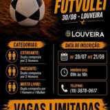 LOUVEIRA: Inscrições para o torneio municipal de futevôlei 2026 estão abertas