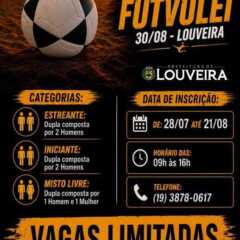 LOUVEIRA: Inscrições para o torneio municipal de futevôlei 2026 estão abertas