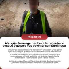VINHEDO: Autoridades alertam golpe da FakeNews
