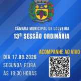 LOUVEIRA: Acompanhe hoje, ao vivo, às 18h30, Sessão Ordinária, na Câmara Municipal. Assista AO VIVO! 