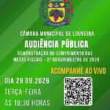 LOUVEIRA: Acompanhe hoje, ao vivo, às 18h30, Audiência Pública, na Câmara Municipal. Assista AO VIVO! 