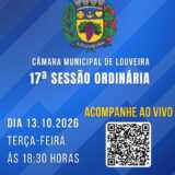 LOUVEIRA: Acompanhe hoje, ao vivo, às 18h30, Sessão Ordinária, na Câmara Municipal. Assista AO VIVO! 